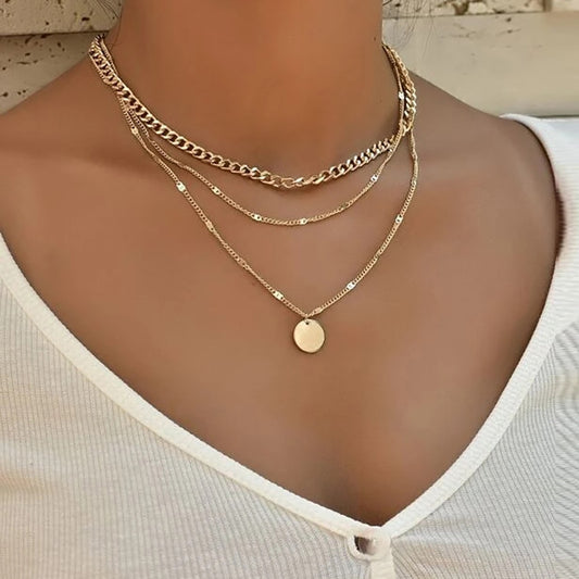 Vintage Necklace on Neck Gold Chain Women&#39;s Jewelry Layered Accessories for Girls Clothing Aesthetic Gifts Fashion Pendant 2022