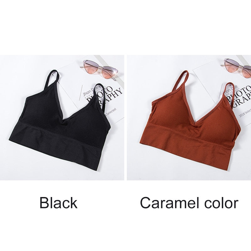 1/2 Pcs Bras For Women Sexy Seamless Bra U Type Backless Bralette Push Up Tupe Top Women Wire Free Brassiere Females